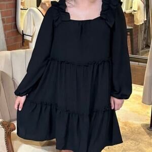 Oddy Oversized Black Dress - Size L